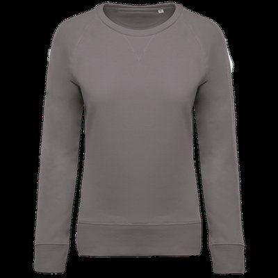 Sudadera algodón orgánico cuello redondo Storm Grey XS