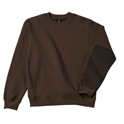 Sudadera de algodón y poliéster Brown XL