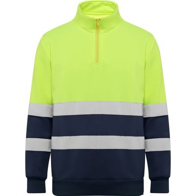 Sudadera Alta Visibilidad Cuello Alto MARINO/AMARILLO FLUOR M