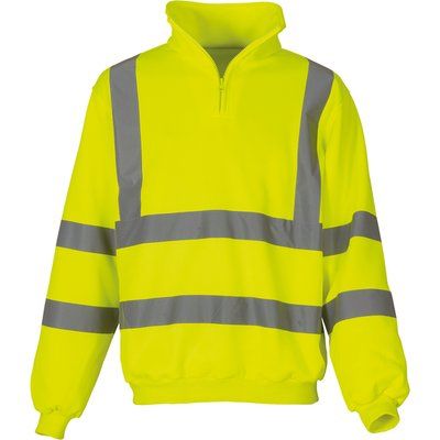 Sudadera alta visibilidad Forro de jersey Hi Vis Yellow M