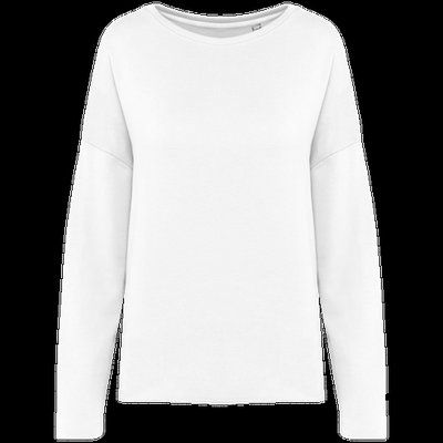 Sudadera amplia para chica Off White S/M