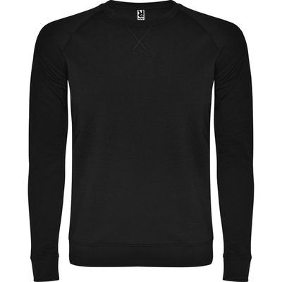 Sudadera básica de algodón Negro S