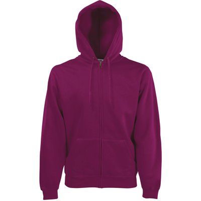 Sudadera básica con cremallera y capucha Burgundy L