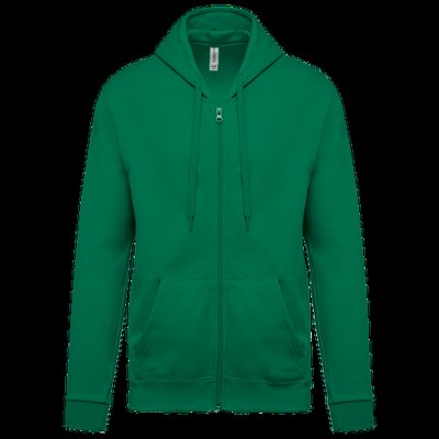 Sudadera básica unisex con capucha Verde 4XL