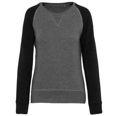 Sudadera bi-color algodón orgánico Gris XXL