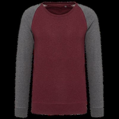 Sudadera bicolor hombre Wine Heather / Grey Heather XL