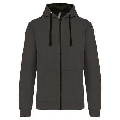 Sudadera Bolsillo con acceso para auriculares Dark Grey / Black XS