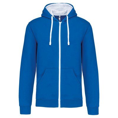 Sudadera Bolsillo con acceso para auriculares Light Royal Blue / White S