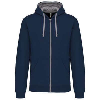 Sudadera Bolsillo con acceso para auriculares Navy / Fine Grey XL