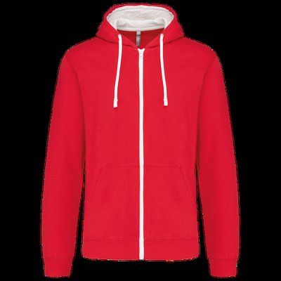 Sudadera Bolsillo con acceso para auriculares Red / White XXL