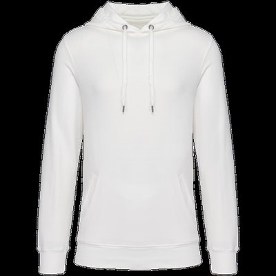 Sudadera con capucha algodón orgánico Beige / Blanco 4XL