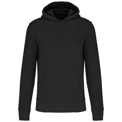 Sudadera capucha algodón orgánico niños Black 10/12 ans