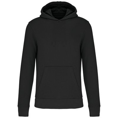 Sudadera capucha algodón orgánico niños Negro 4/6 ans