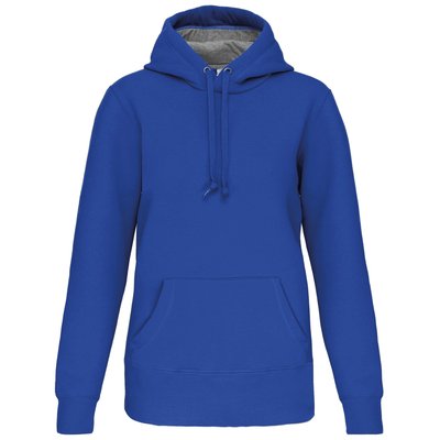 Sudadera capucha algodón Unisex Azul XXL