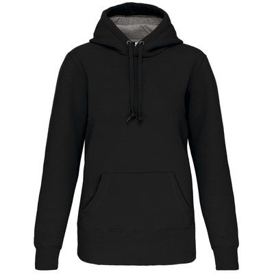 Sudadera capucha algodón Unisex Black XS