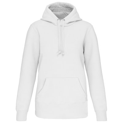 Sudadera capucha algodón Unisex Blanco XS