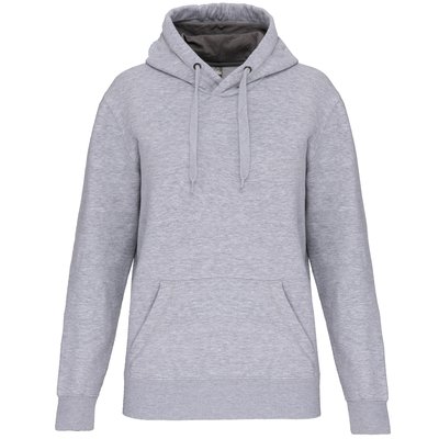 Sudadera capucha algodón Unisex Gris 4XL