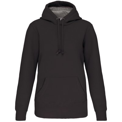 Sudadera capucha algodón Unisex Gris L