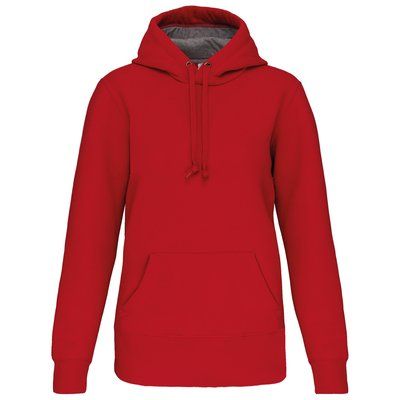 Sudadera capucha algodón Unisex Red XXL