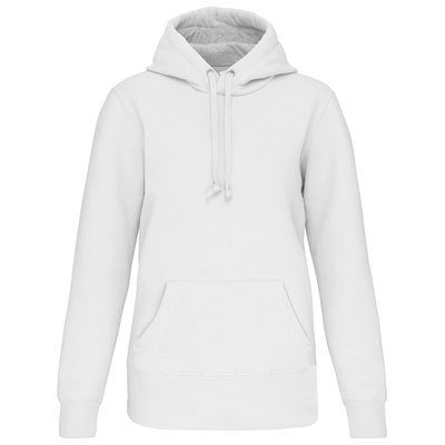 Sudadera capucha algodón Unisex White XS