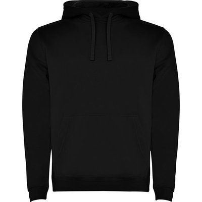 Sudadera con Capucha y Bolsillo Canguro Negro M