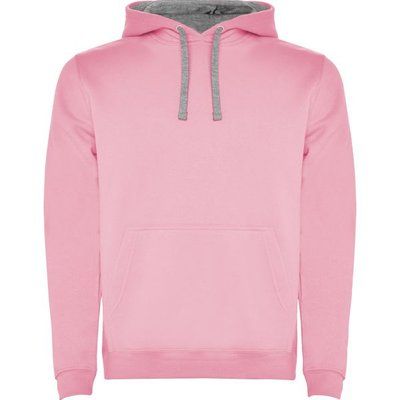 Sudadera con Capucha y Bolsillo Canguro ROSA CLARO/GRIS VIGORE 7/8