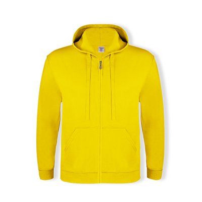 Sudadera Capucha y Cremallera Amarillo S