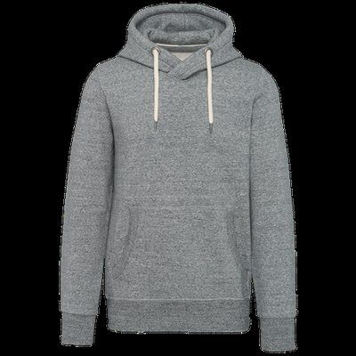 Sudadera con capucha diseño vintage Slub Grey Heather M