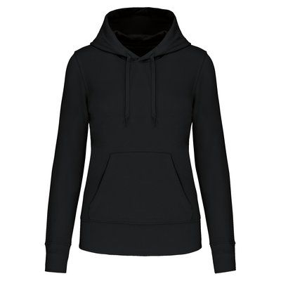 Sudadera capucha eco mujer Black S