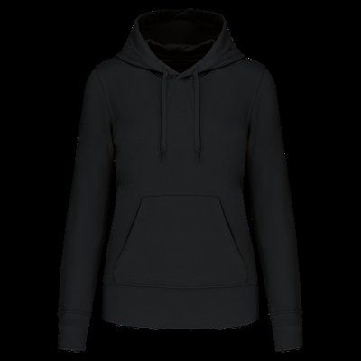 Sudadera capucha eco mujer Black XXL