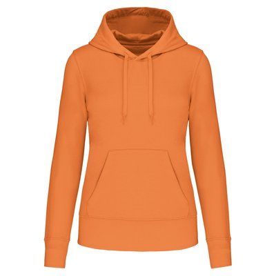 Sudadera capucha eco mujer Light Orange M