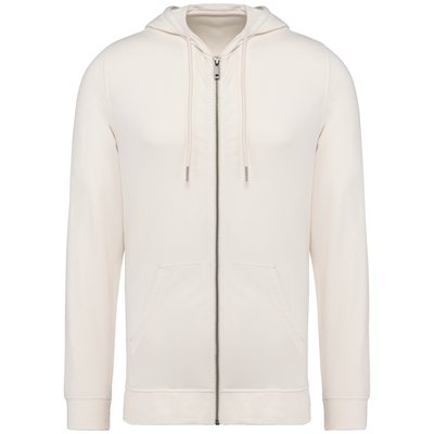 Sudadera con capucha hombre ajustada Beige / Blanco XXL