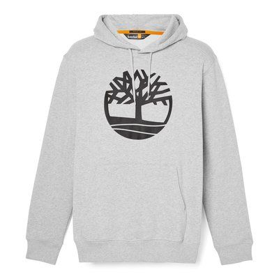 Sudadera con capucha y logotipo Medium Grey Heather / Dark Sapphire L