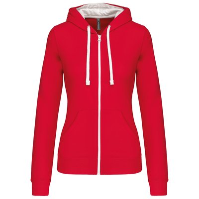 Sudadera capucha mujer Rojo XXL