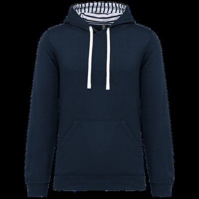 Sudadera con capucha unisex ajustada Navy / Mariniere L