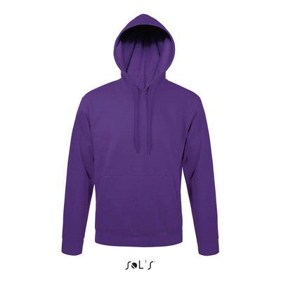 Sudadera Capucha Unisex Bolsillo Canguro Púrpura L