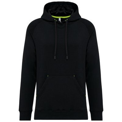 Sudadera con capucha unisex felpa Black S