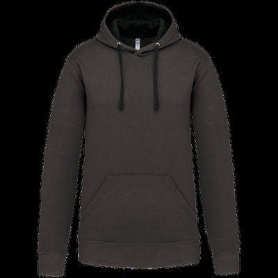 Sudadera clásica con capucha y bolsillo Dark Grey / Black 3XL