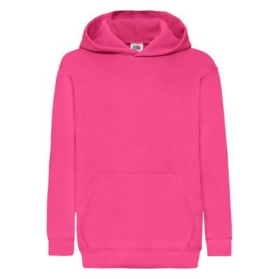 Sudadera clásica capucha niños Fuchsia 9/11 ans