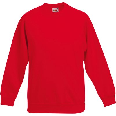 Sudadera Color manga raglán niños Rojo 7/8 ans