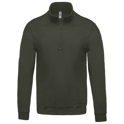 Sudadera Cremallera Algodón Dark Khaki M