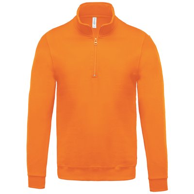 Sudadera Cremallera Algodón Naranja XL