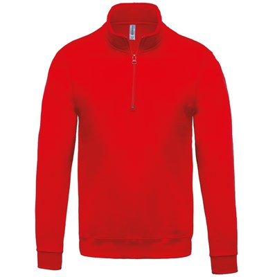 Sudadera Cremallera Algodón Rojo S