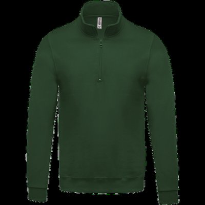 Sudadera Cremallera Algodón Verde 4XL