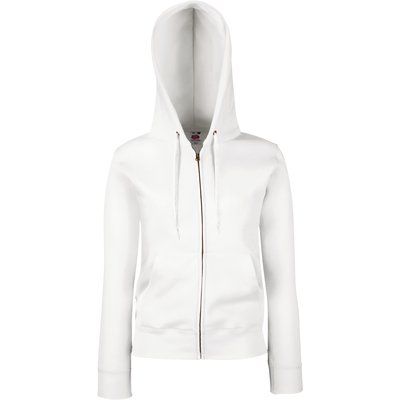 Sudadera cremallera y capucha mujer White XL