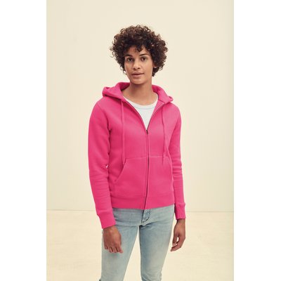 Sudadera cremallera y capucha mujer