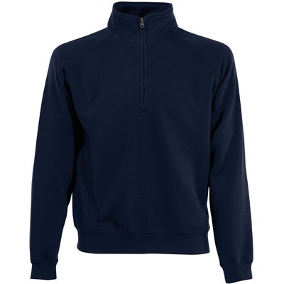 Sudadera con cremallera de cuello alto Azul XXL