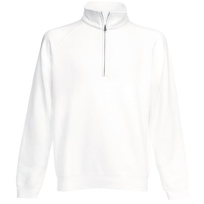 Sudadera con cremallera de cuello alto Blanco XXL