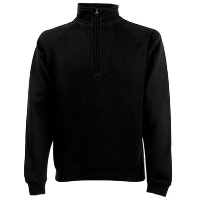 Sudadera con cremallera de cuello alto Negro M