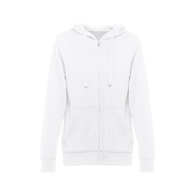 Sudadera Cremallera Mujer con Capucha Blanco L